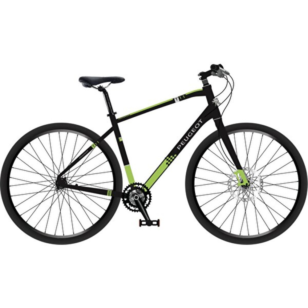 Peugeot T11 Sport 53.5cm 27 Vites Hidrolik Disk Deore/Altus Alüminyum Şehir Bisikleti - Siyah/Yeşil Şehir & Gezi Bisikletleri Fiyatı