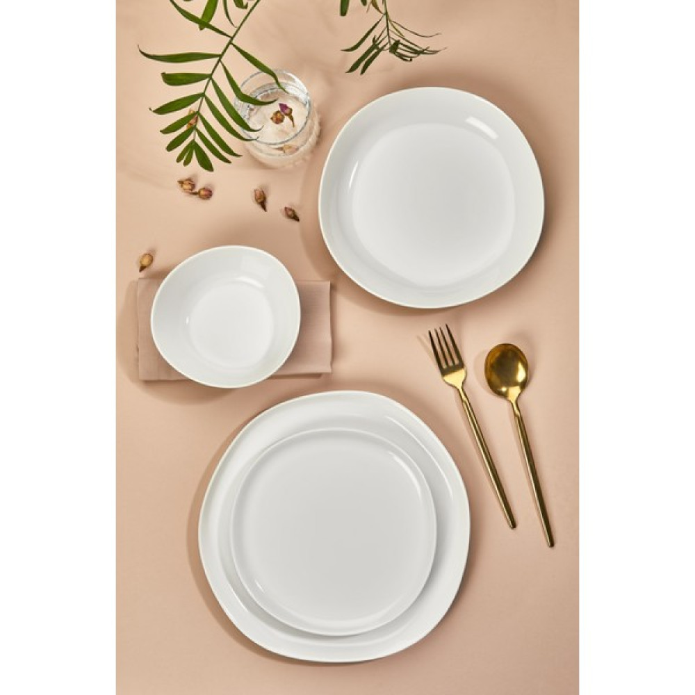 Ph Concept Amorphie Sade 24 Parça 6 Kişilik Porselen Yemek Takımı Yemek Takımı Fiyatı