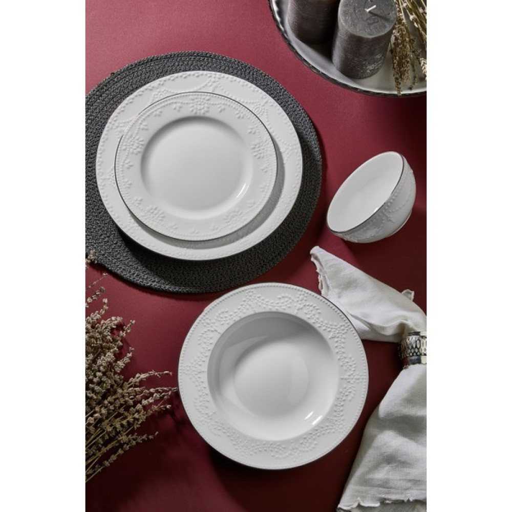 Ph Concept Classic Platin Yaldız 24 Parça 6 Kişilik Porselen Yemek Takımı Yemek Takımı Fiyatı