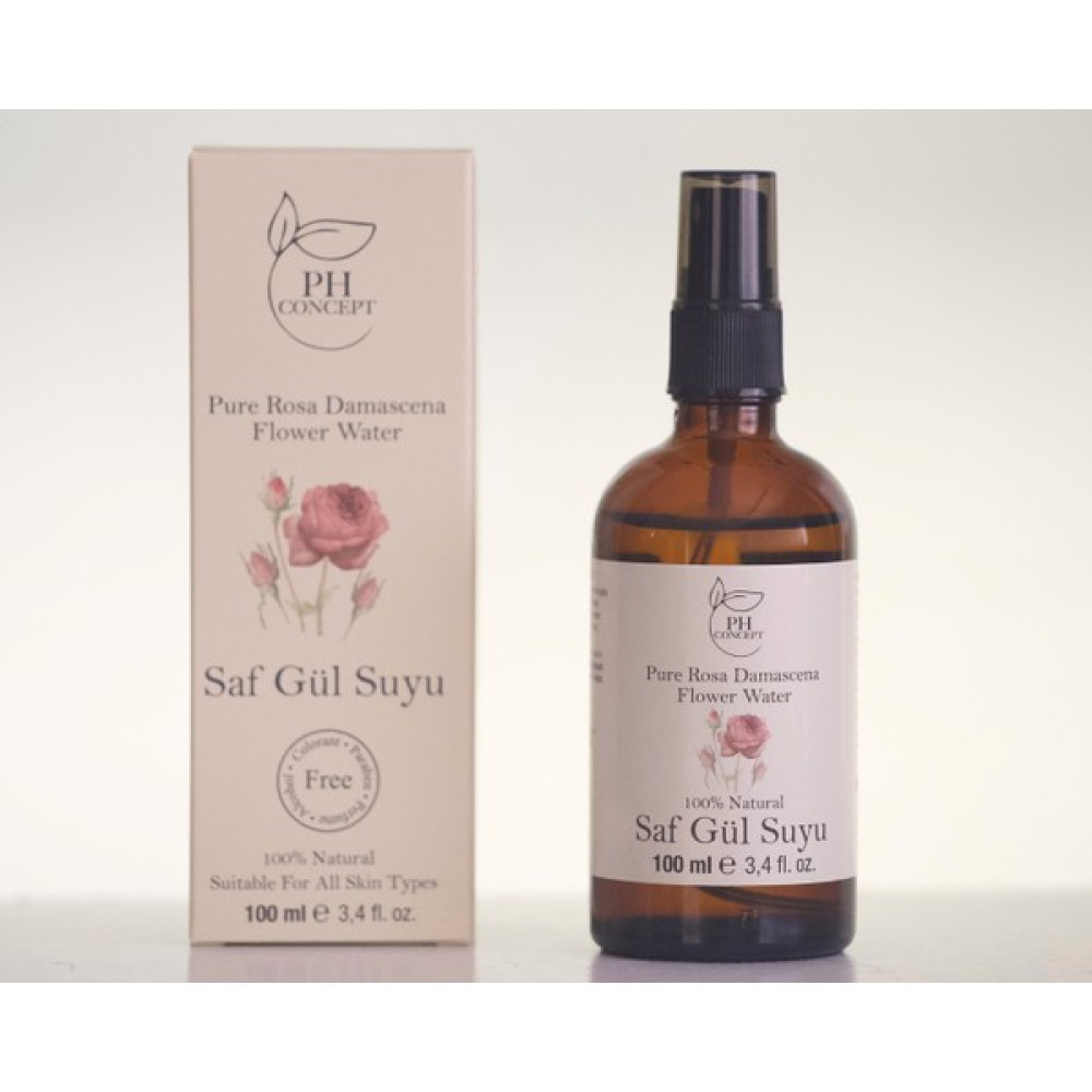 PH Concept Saf Gül Suyu 100 ml Cam Şişe Sprey Kapak Cilt Temizleme ve Peeling Fiyatı