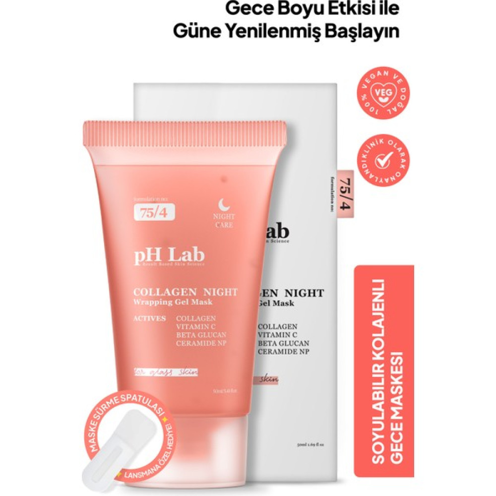 Ph Lab Phlab Collagen Night Soyulabilen Kolajen Gece Maskesi, Soyulabilir Kolejen Yüz Maskesi Maskeler Fiyatı