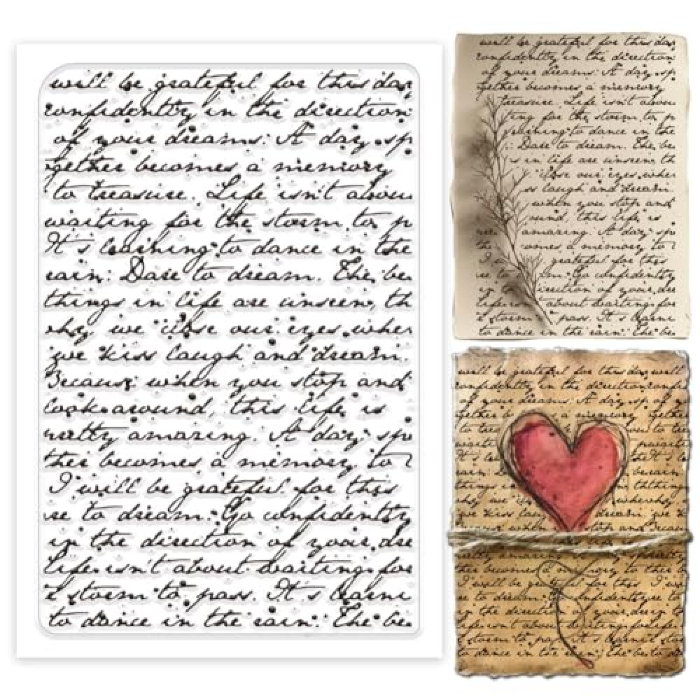 PH PandaHall Words Background Clear Silicone Stamps - Transparent Rubber Stamps for Card Making, Scrapbooking, Crafting & Decoration