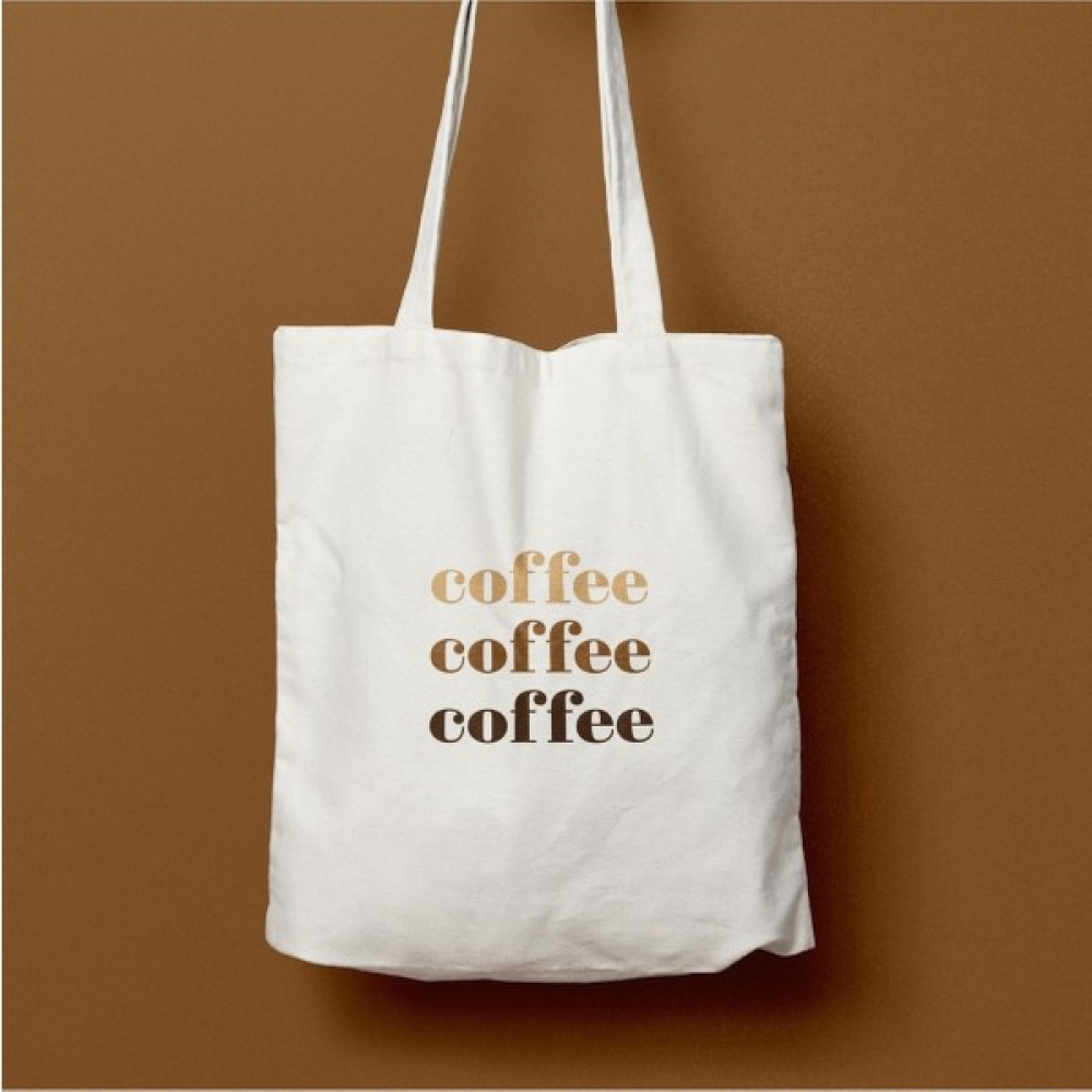 Pharma Acqua Coffee Baskılı Bez Çanta Bayan Çanta ve Cüzdan Fiyatı