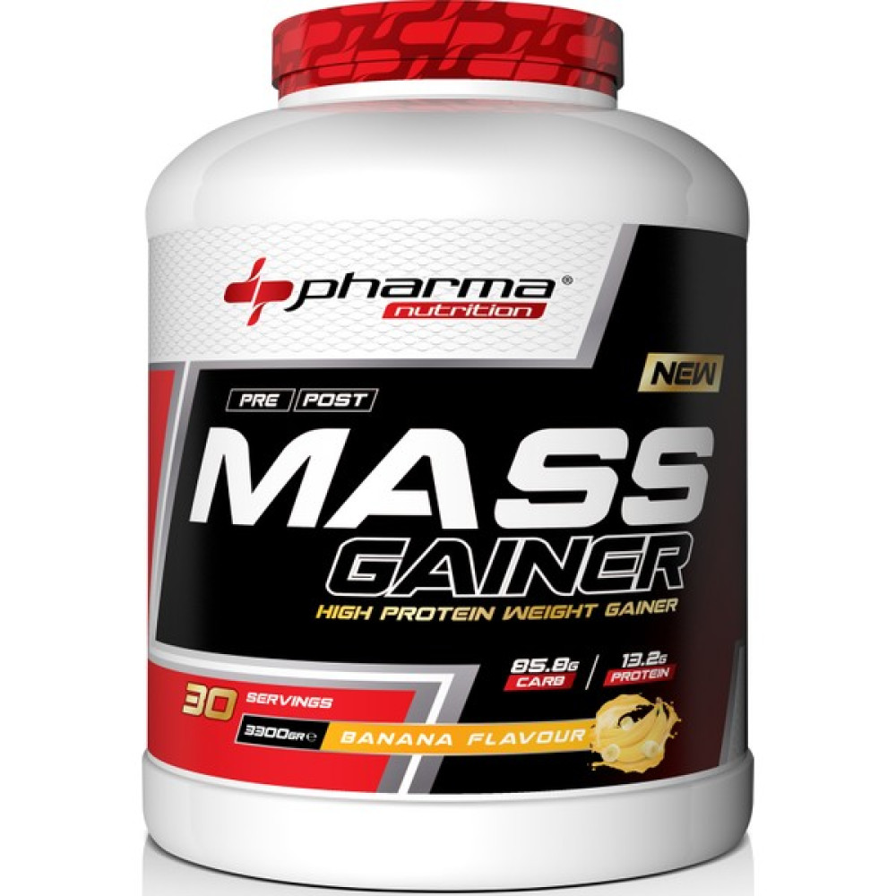 Pharma Karbonhidrat Tozu Mass Gainer 3300 Gram Muz Aromalı Hacim Kütle Kas Gainermass Sporcu Besinleri Fiyatı