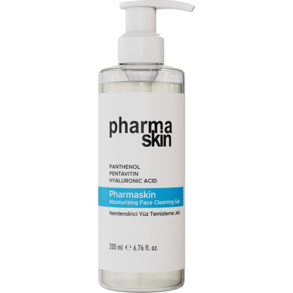 Pharmaskin Moisturizing Face Cleaning Gel, Panthenol, Pentavitin ve Hyaluronic Acid Içerikli Yüz Temizleme Jeli Cilt Temizleme ve Peeling Fiyatı