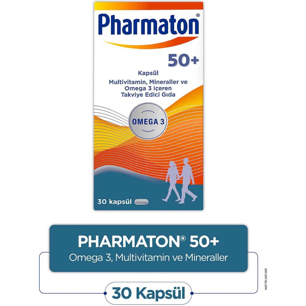 Pharmaton 50 Plus 30 Kapsül Sporcu Besini & Supplementler Fiyatı