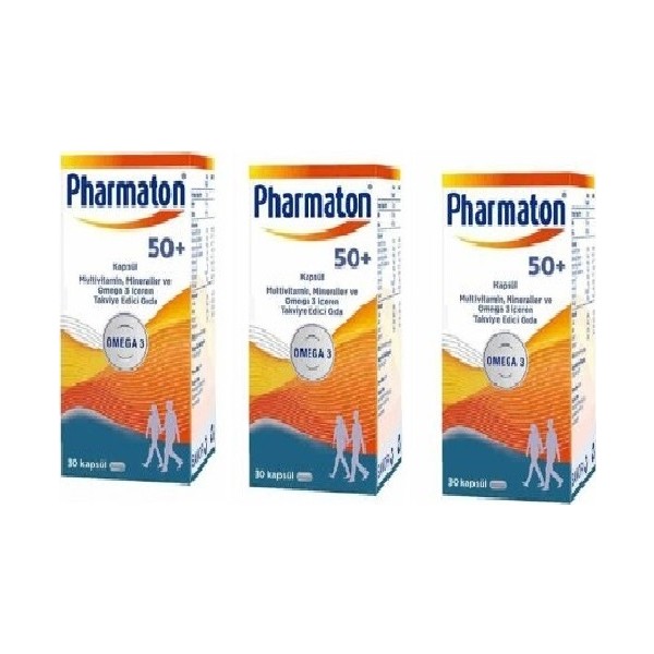 Pharmaton 50 Plus 30 Kapsül x 3 Diğer Fiyatı