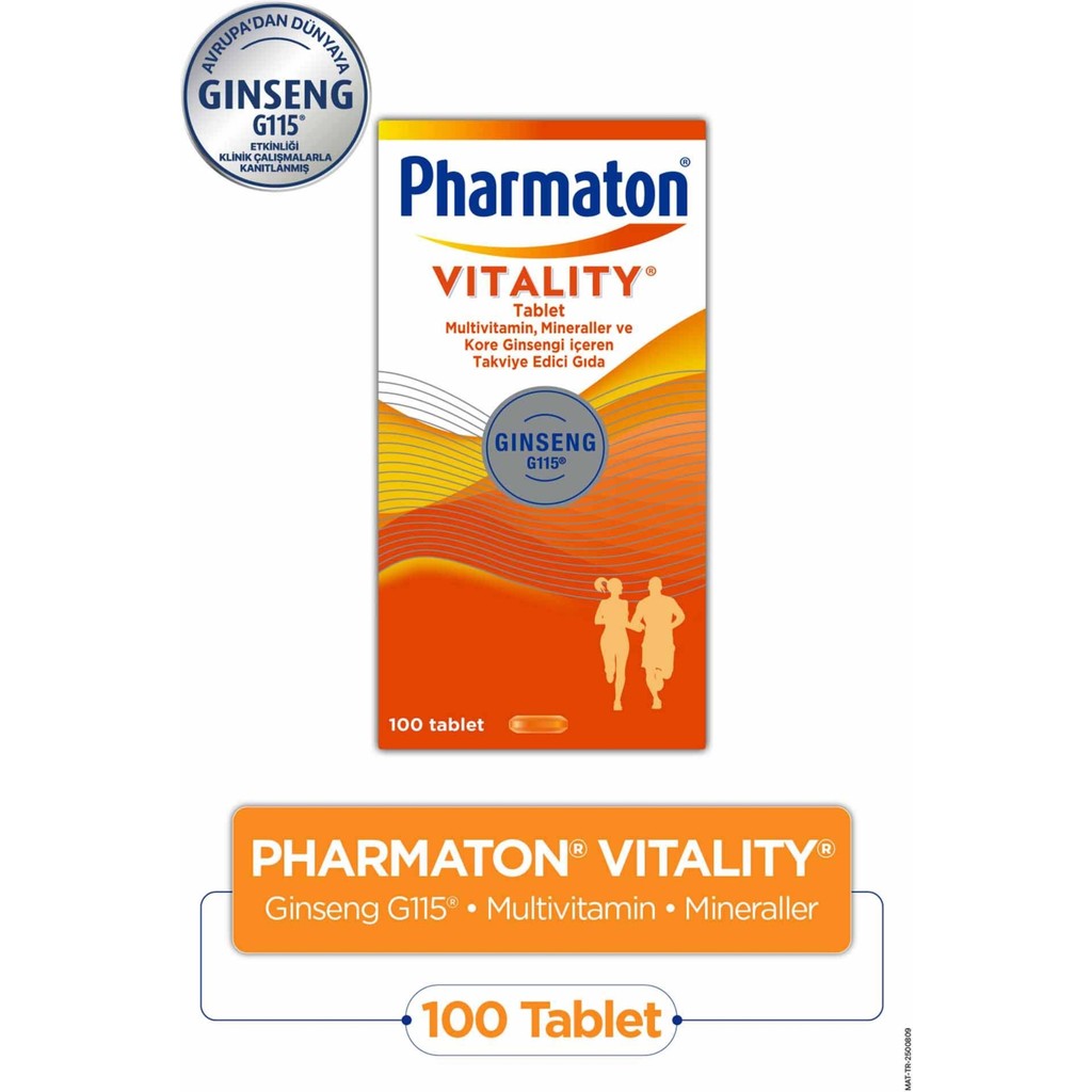 Pharmaton Vitality 100 Tablet - Ginseng G115, Multivitamin ve Mineraller Diğer Fiyatı