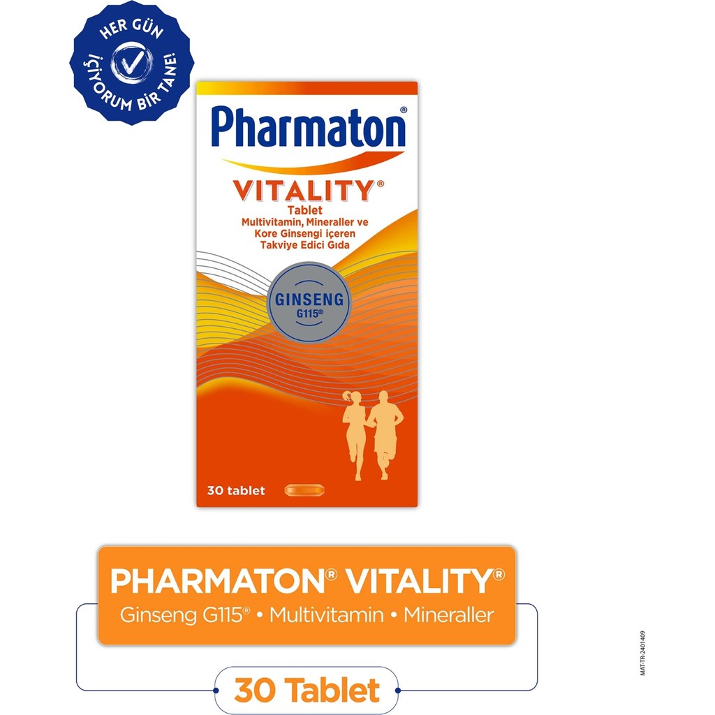 Pharmaton Vitality 30 Tablet - Ginseng G115, Multivitamin ve Mineraller Diğer Fiyatı