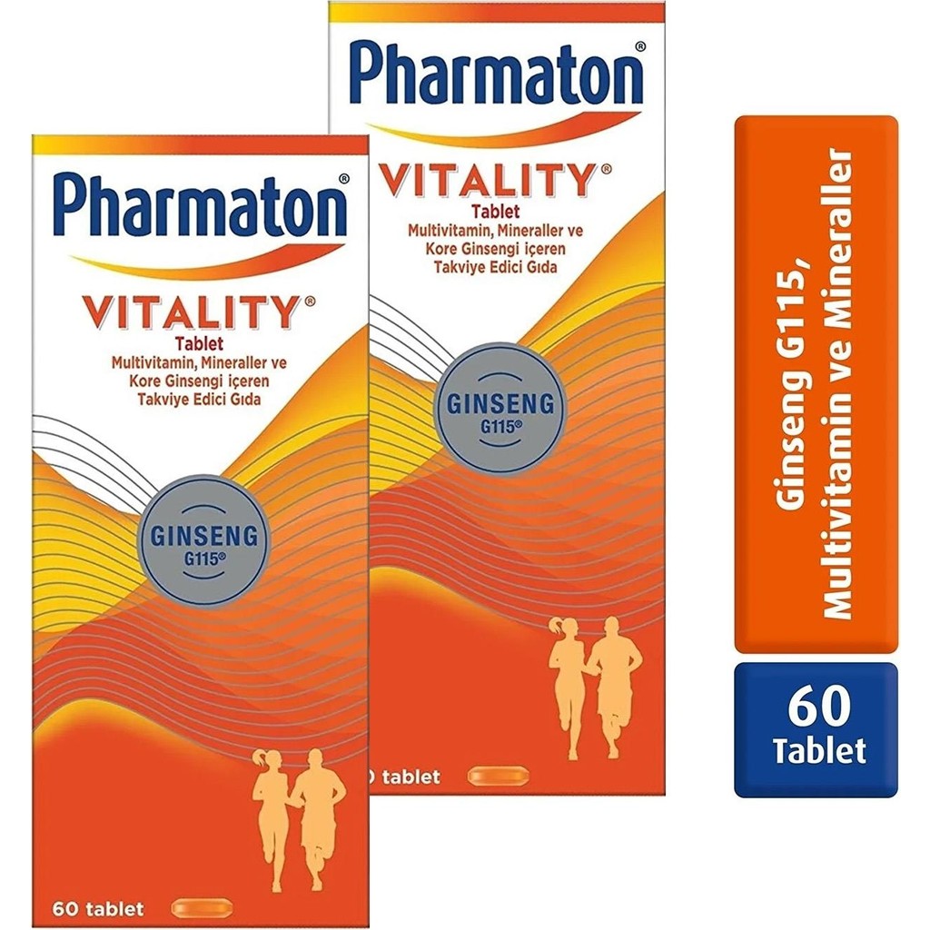 Pharmaton Vitality 60 Tablet 2 Adet Diğer Fiyatı