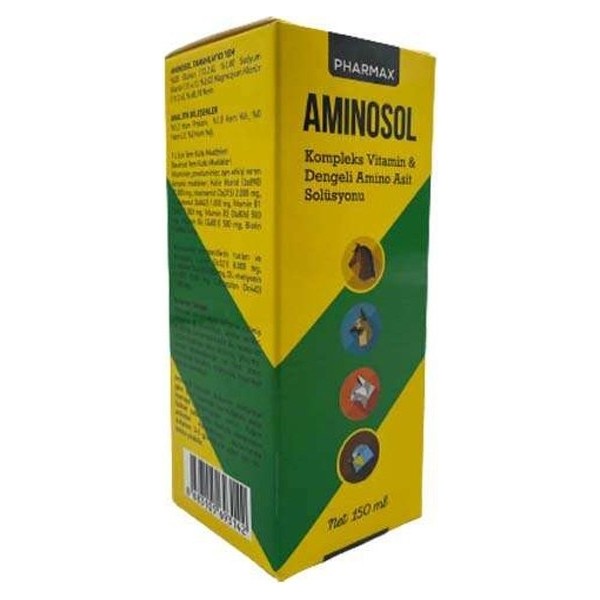 Pharmax Aminosol 150 ml Köpek Kedi ve Kuşlar İçin Kompleks Vitamin ve Amino Asit Takviyesi Evcil Hayvan Ürünleri Fiyatı