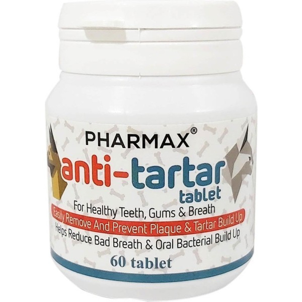 Pharmax Anti-Tartar Kedi Köpek Tablet 60 Tablet Evcil Hayvan Ürünleri Fiyatı
