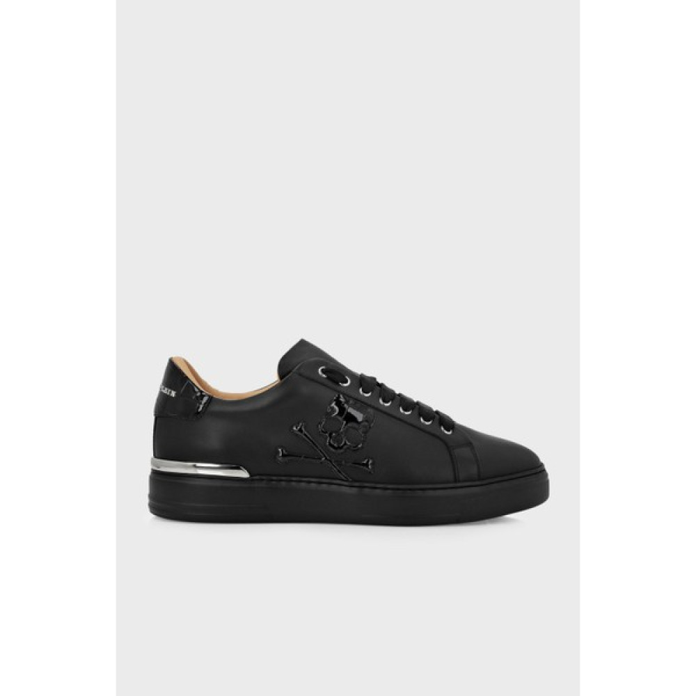 Philipp Plein Logolu Hakiki Deri Sneaker Ayakkabı Erkek Ayakkabı Facs USC0501 PLE075N 0202 Erkek Ayakkabıları Fiyatı