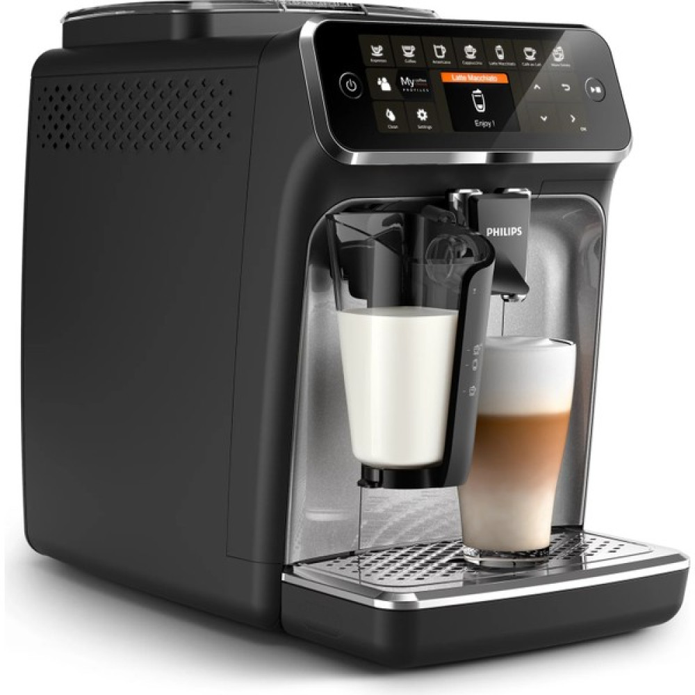 Phılıps 4300 Serisi 8 Içeçek Seçenekli Süt Hazneli Tam Otomatik Espresso Makinesi - Siyah Kahve Makineleri Fiyatı