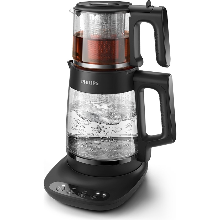 Philips 5000 Serisi Çay Makinesi, 2.2 Litre, 1900W, Çay ve Mama Suyu hazırlama, HD7360/00 - Siyah - Şeffaf Çay Makineleri Fiyatı