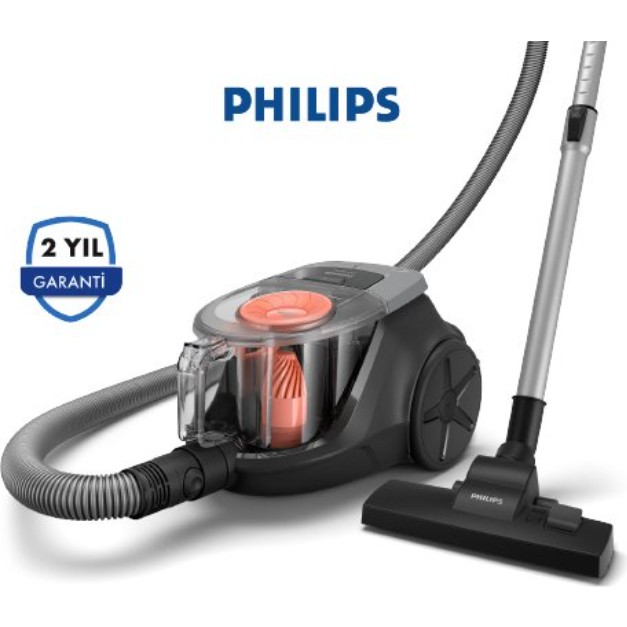 Philips 850 Watt Toz Torbasız Süpürge 1.3 L Toz Hacmi Güçlü Emiş Teknolojisi ile Elektrikli XB2122/10 - Siyah Elektrikli Süpürge Aksesuarları Fiyatı