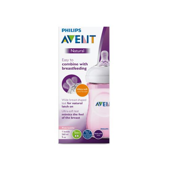 Philips Avent SCF034-17 Pembe 260 ml Natural Pp Biberon