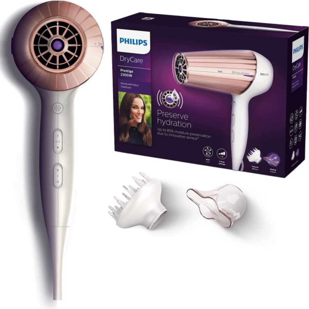 Philips Drycare Moistureprotect Thermoprotect Saç Kurutma Makinesi (Model HP8280/00) - Beyaz - Gold Saç Kurutma Makineleri Fiyatı