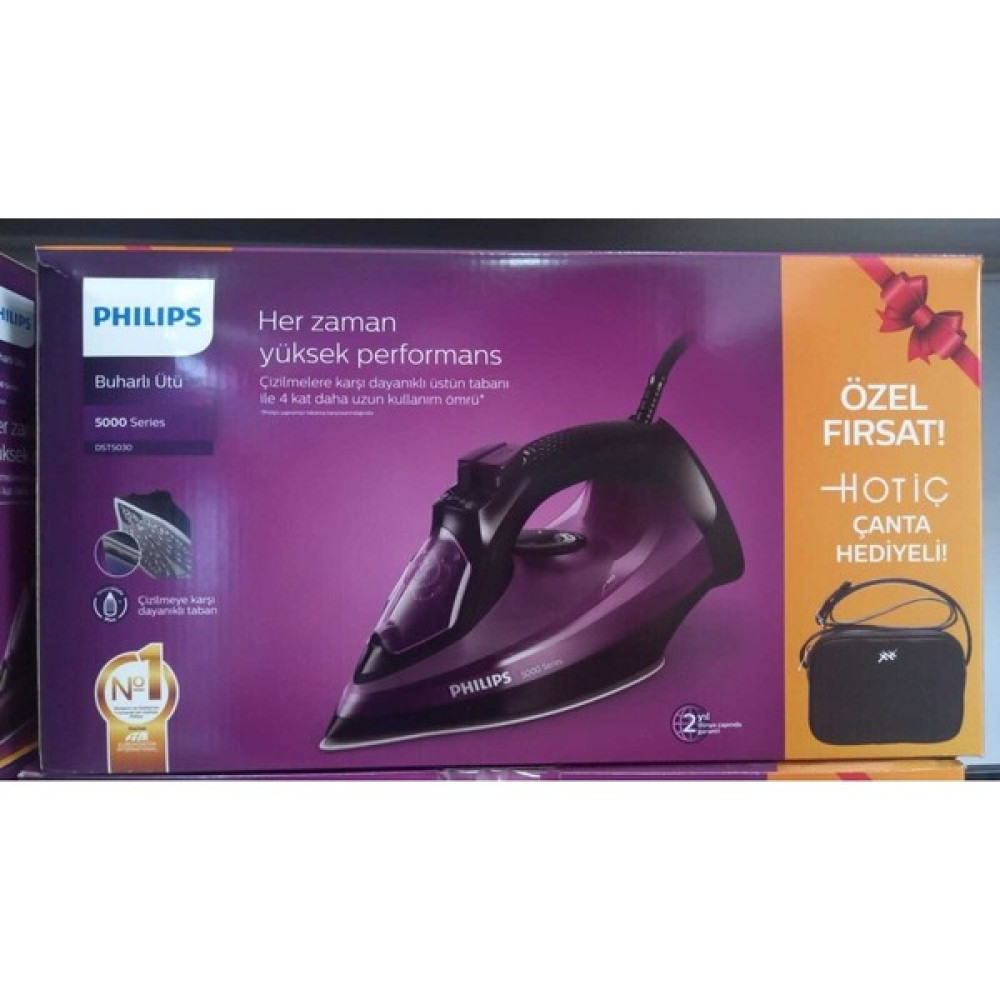 Philips DST5030/80 2400W Buharlı Ütü Çanta DST5030/80+ÇANTA Ütüler Fiyatı