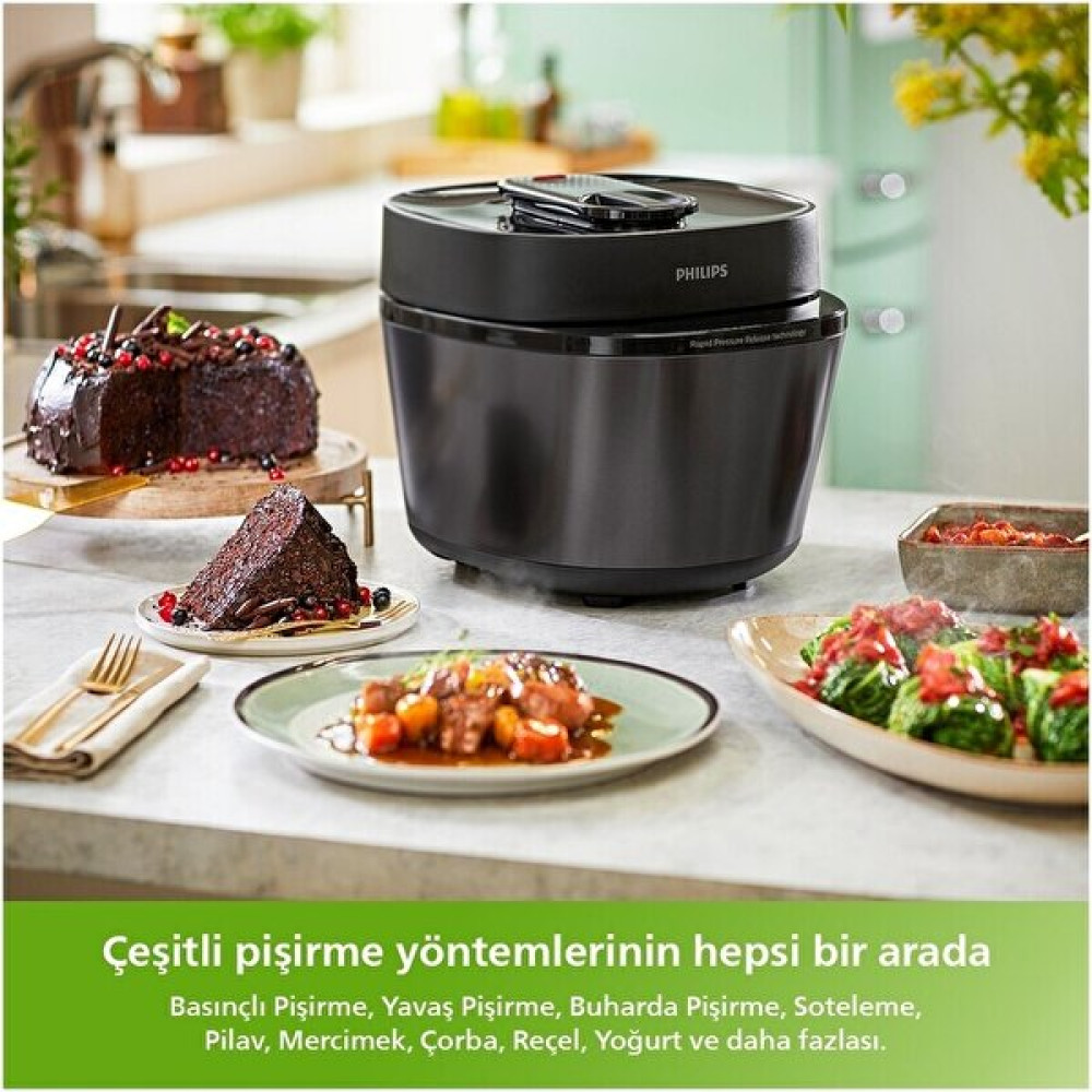 Philips Düdüklü Tencere All In One Cooker Çok Amaçlı Basınçlı Pişirici, 5l Buharlı Pişiriciler Fiyatı