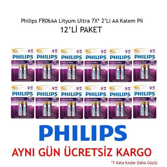 Philips FR06AA 7X 2'li Kalem Pil