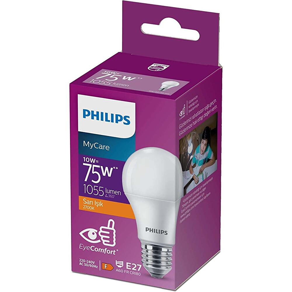 Philips Ledbulb 10-75w Sarı Işık E27 2700k Tasarruflu Ampul Fiyatı