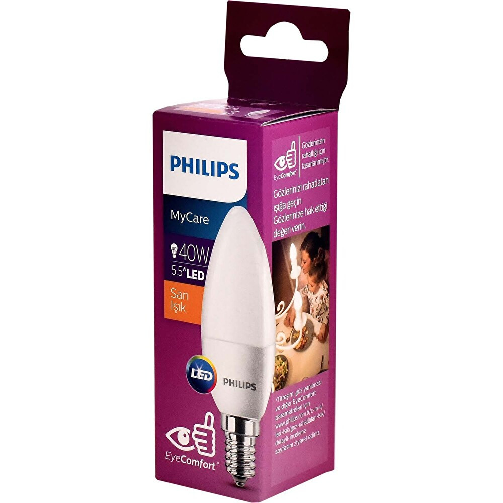 Philips Ledcandle 40w Sarı Işık E14 Tasarruflu Ampul Fiyatı