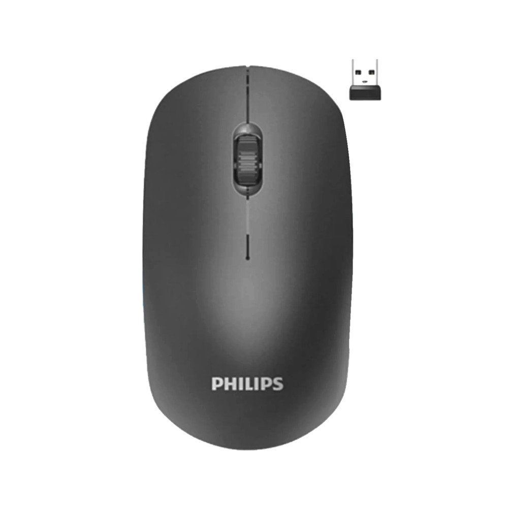Philips M221 Sessiz Kablosuz Wireless Mouse 2.4Ghz 1600 Dpi Siyah ( Usb alıcısı kapağın içindedir ) Klavye - Mouse Fiyatı