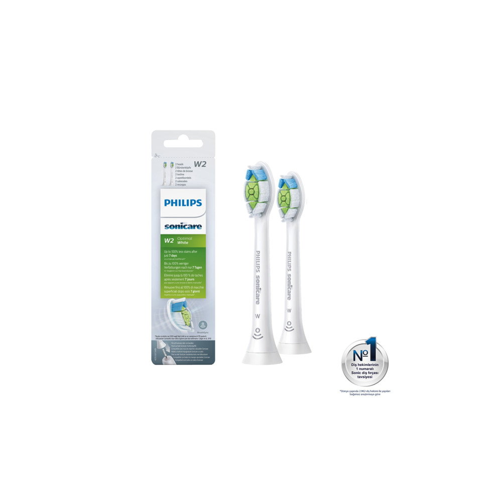 Philips Sonicare HX6062/10 - Optimal White - Sonic Şarjlı Diş Fırçası Yedek Başlıkları - 2li Beyaz Şarjlı Diş Fırçası ve Aksesuarları Fiyatı