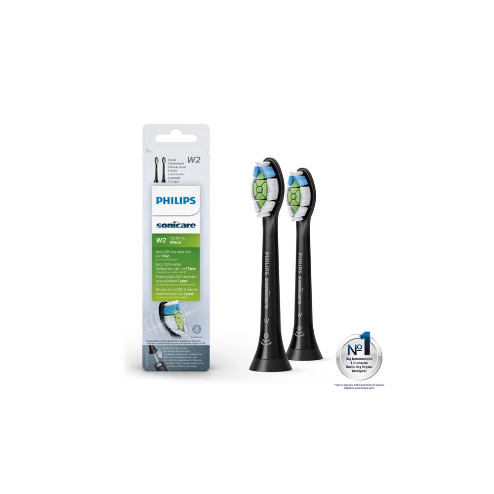 Philips Sonicare HX6062/13 - Optimal White - Sonic Şarjlı Diş Fırçası Yedek Başlıkları - 2li Siyah Şarjlı Diş Fırçası ve Aksesuarları Fiyatı