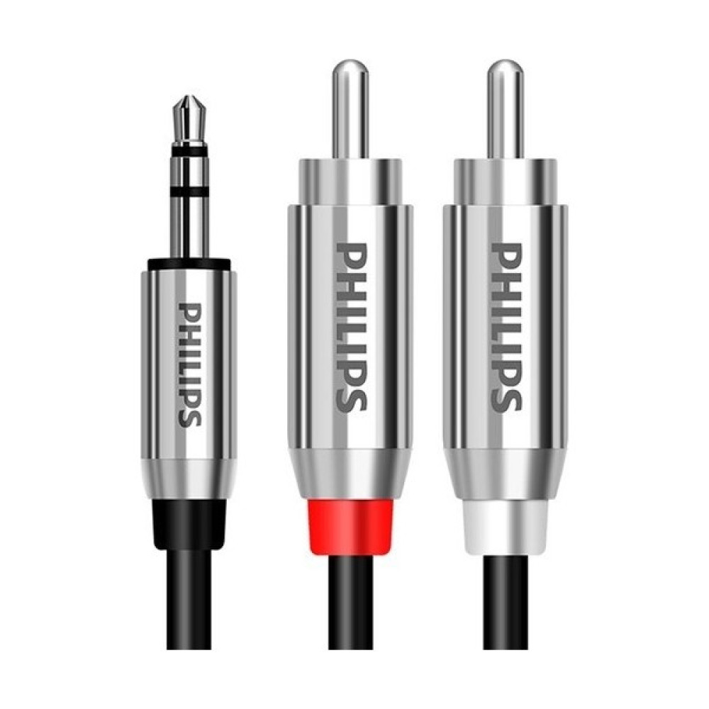 Philips SWR2120C/93 3.5 mm Stereo Aux Kablo / Rca Erkek Ses Kablosu - 2 Metre Ses Kablosu Fiyatı
