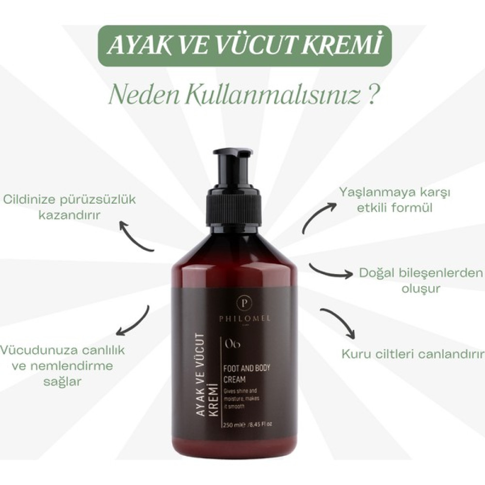Philomel Care Ayak ve Vücut Kremi 250 ml - 1 Nemlendiriciler Fiyatı