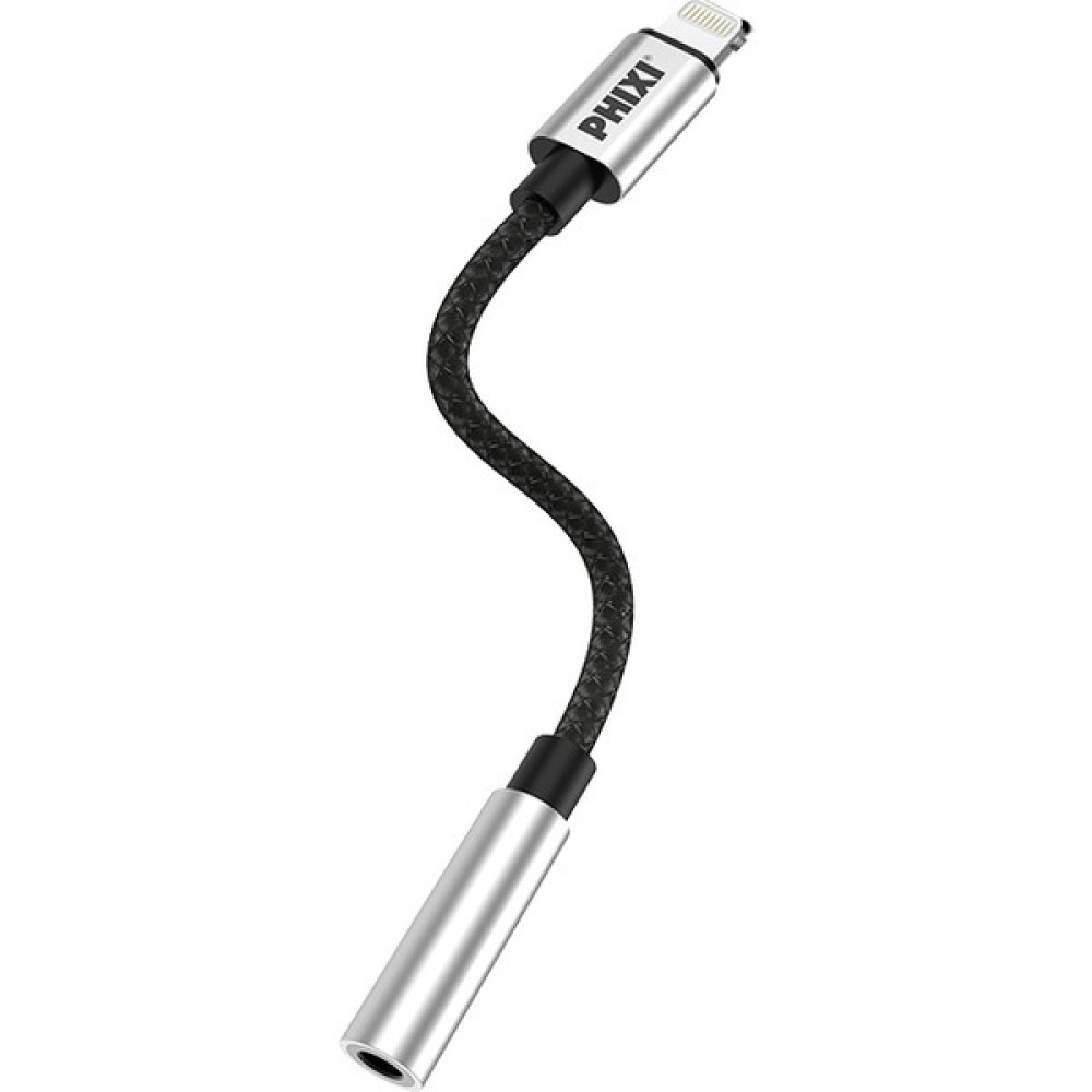 Phixi Basic CA110 Metal Başlıklı Örgü Kablo Lightning To 3.5mm Jack Çevirici Bilgisayar Çevirici ve Adaptörü Fiyatı