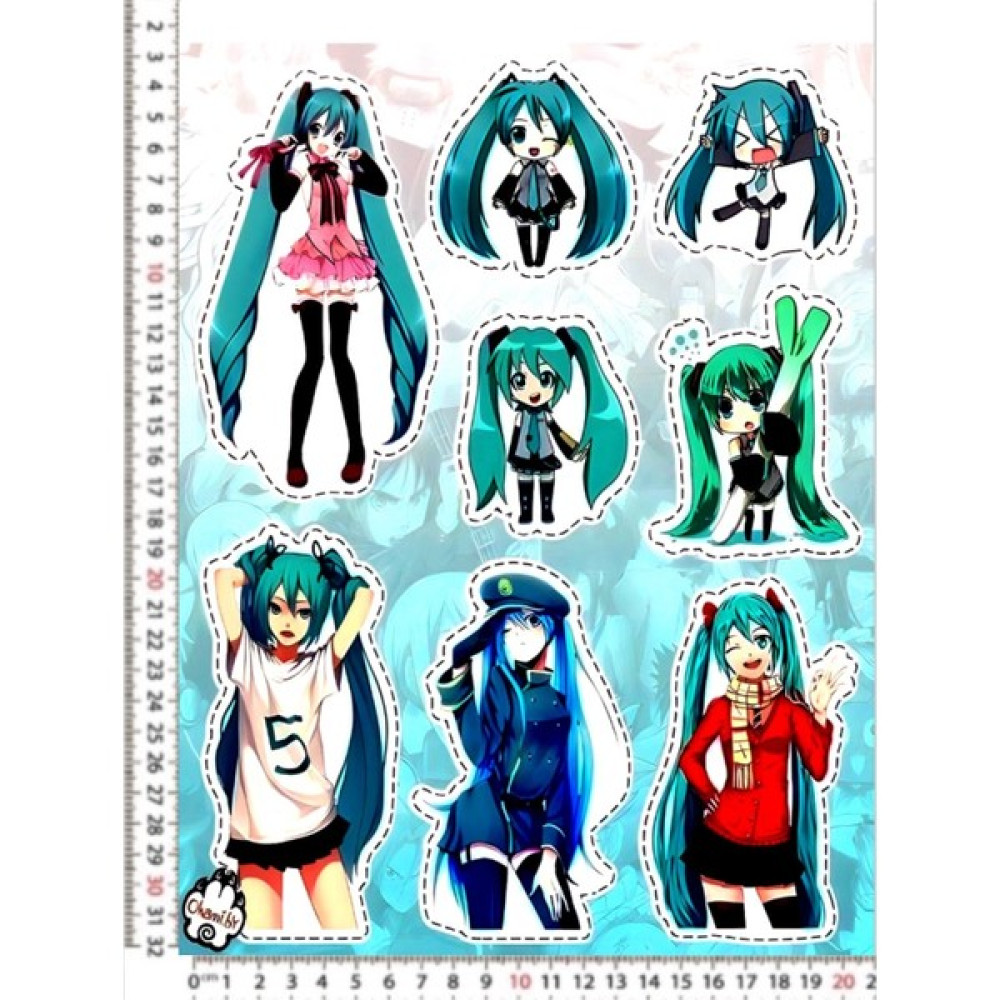 Phoenix Hatsune Miku Sticker Çıkartma Çeşitleri Motorsiklet Kask Leptop Dolap Sticker Çıkartma Çeşitleri - A4 - Renkli Oto Boyaları Fiyatı