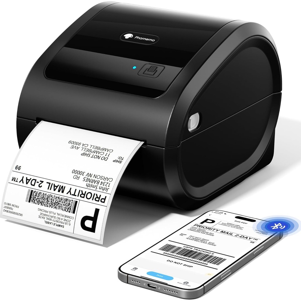 Phomemo D520-BT Bluetooth+Usb Termal Yazıcı, Siyah - Barkod/adres/posta Etiketi, Pazaryerleri Ile Uyumlu Yazıcılar Fiyatı
