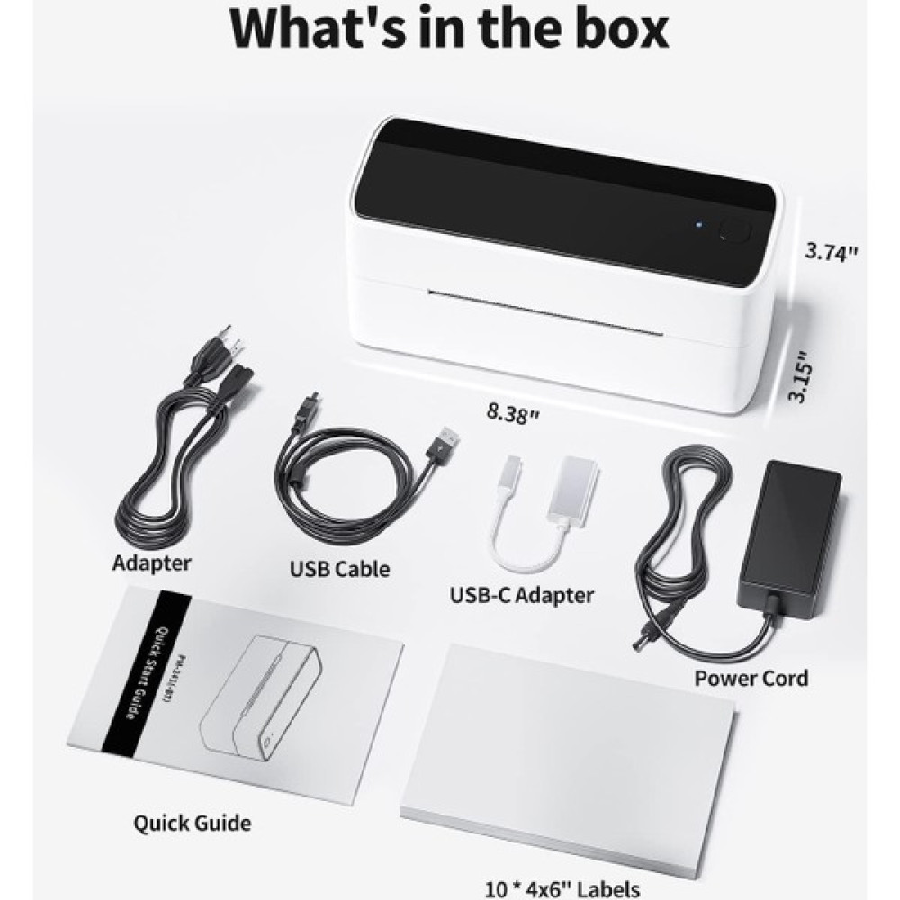 Phomemo Rasjack Phomemo Bluetooth Etiket Yazıcısı, PM241BT Dhl 4xl Mac/pc Için Termal Yazıcı Yazıcılar Fiyatı