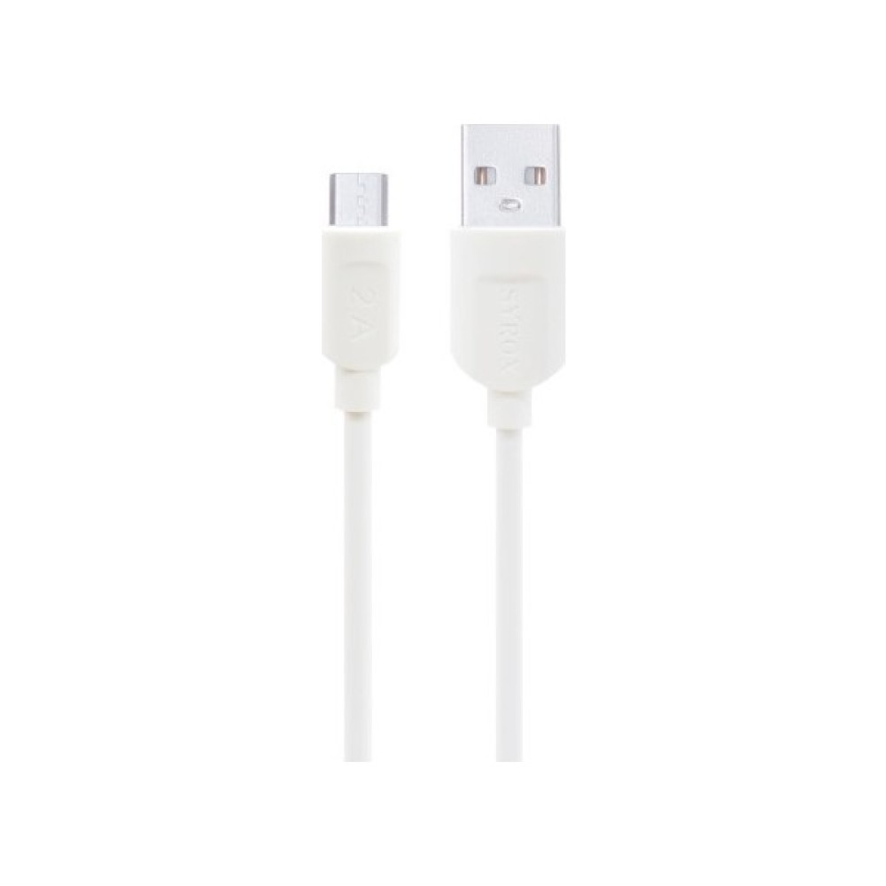 Phonebox Syrox SYX-C65 Micro USB 2.0A Şarj ve Data Kablosu - Beyaz Cep Telefonu Şarj Cihazı Fiyatı