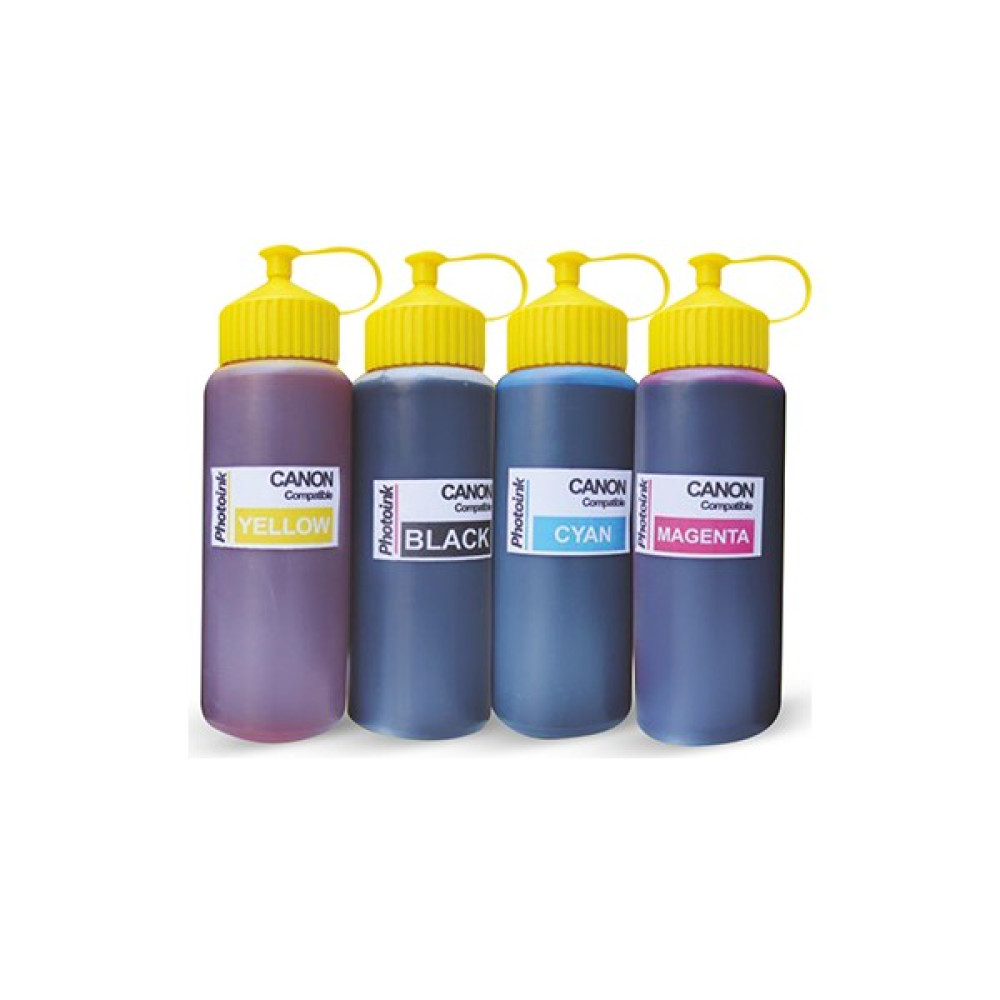 Photo Ink Canon Yazıcılar İçin Uyumlu 4 Renk 500 Ml Mürekkep Seti Kartuşlar Fiyatı