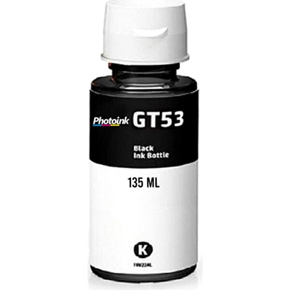 Photo Ink Hp GT53XL Siyah Mürekkep ( M0H57AE ) Photoınk Plus Siyah Mürekkep - GT5820/GT5810/5820/HP 315/HP 415/HP Smart Tank 515 / 615 Kartuşlar Fiyatı