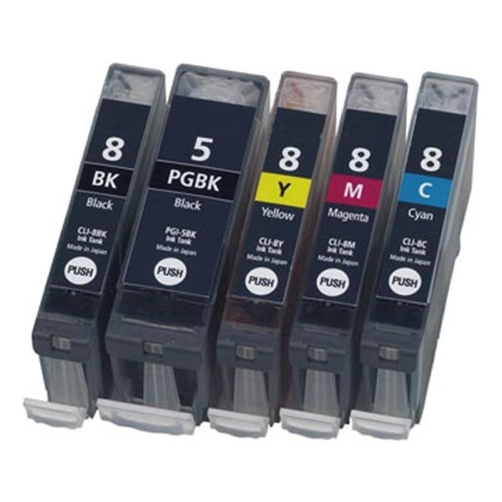 Photo Print Canon Pixma IP4500 Kartuş Set 5 Renk Takım Pg-5 Clı-8 - Renkli Kartuşlar Fiyatı
