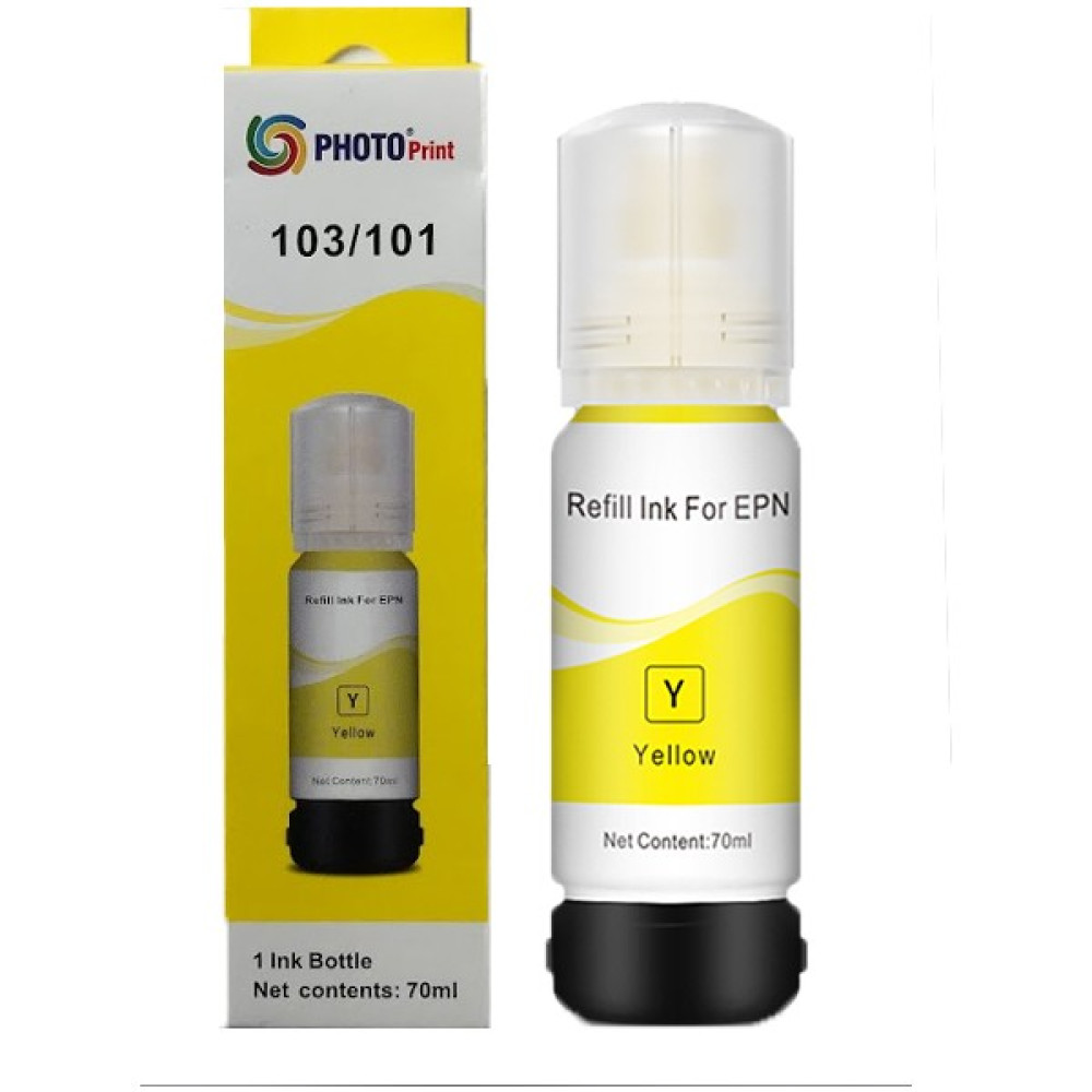 Photo Print Epson 103 Uyumlu Sarı Ithal Mürekkep -L1210-L1250-L3210-L3211-L3250-L3251-L3256-L3260-L5290-L5296 Muadil Kartuş Fiyatı
