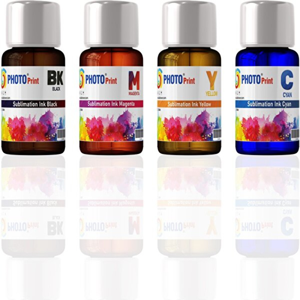 Photo Print Epson L6570 Uyumlu 4 Renk 100 ml Sublimasyon Transfer Baskı Mürekkep Seti Kartuş Dolum Ürünleri Fiyatı