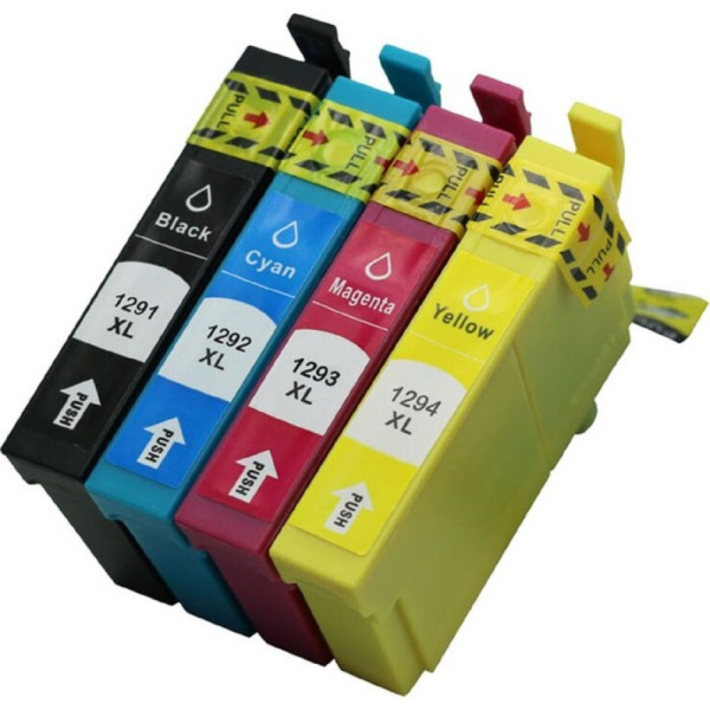 Photo Print Epson Stylus SX425W Uyumlu 4 Renk Muadil Kartuş Seti - Siyah Kartuşlar Fiyatı