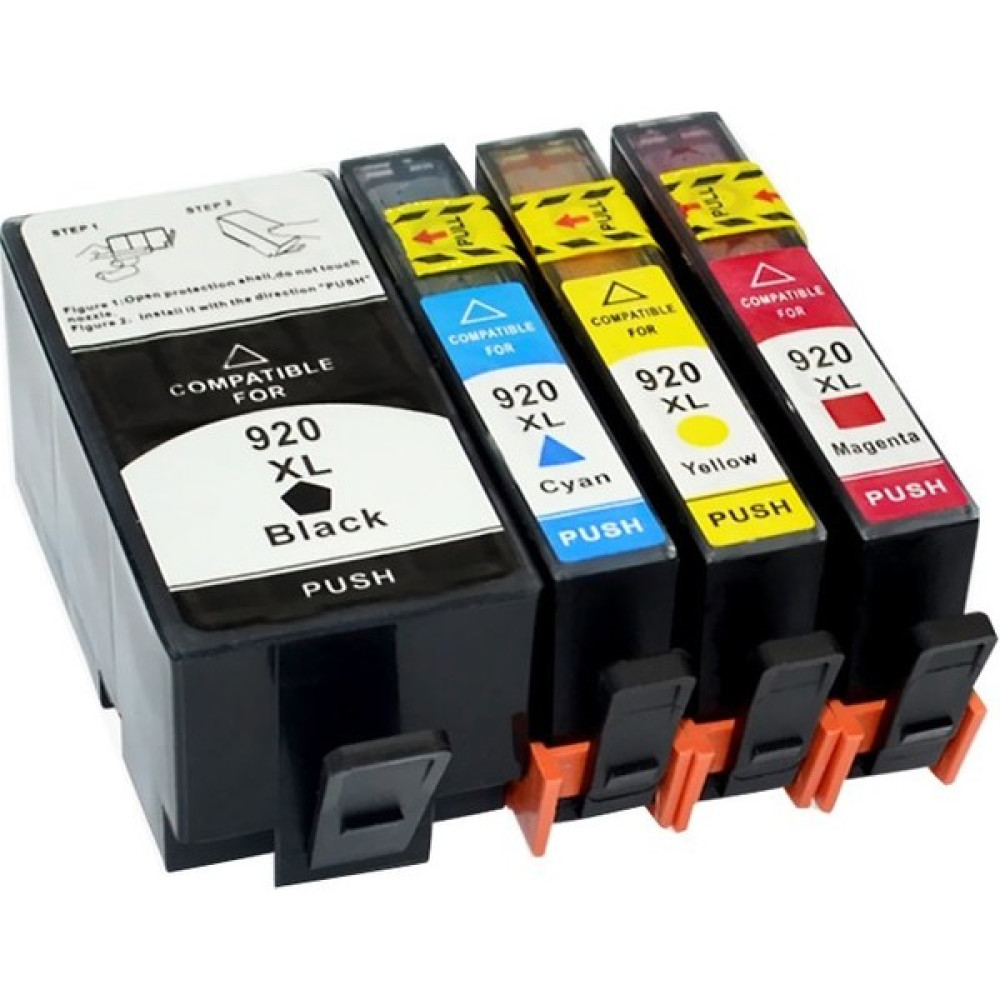 Photo Print HP 920XL Muadil Kartuş 4 Renk Officejet 7500/7000/6500/6000 Tam Dolu Çipli Kullanıma Hazır - Renkli Kartuşlar Fiyatı
