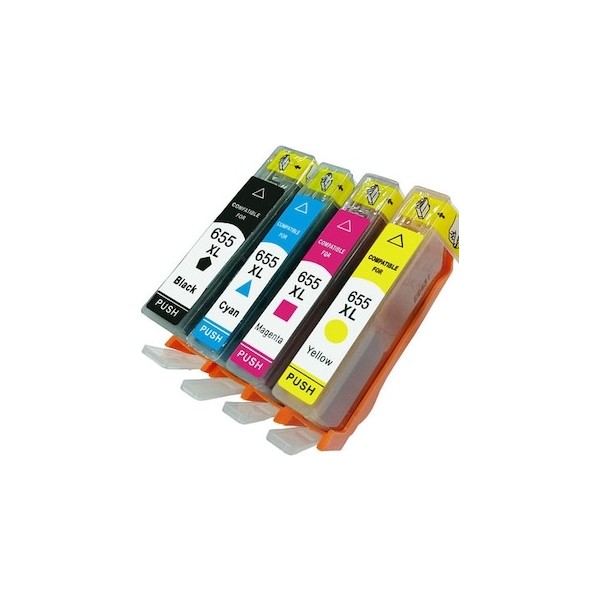 Photo Print HP Deskjet Ink Advantage 5525 655XL Yüksek Kapasiteli 4 Renk Muadil Kartuş Seti - Renkli Tonerler Fiyatı