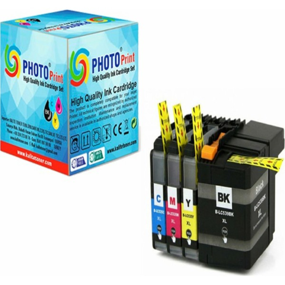 Photo Print MFC-J3720 LC565XL-569XL Chipli Yüksek Kapasite Muadil Kartuş Takım - Renkli Kartuşlar Fiyatı