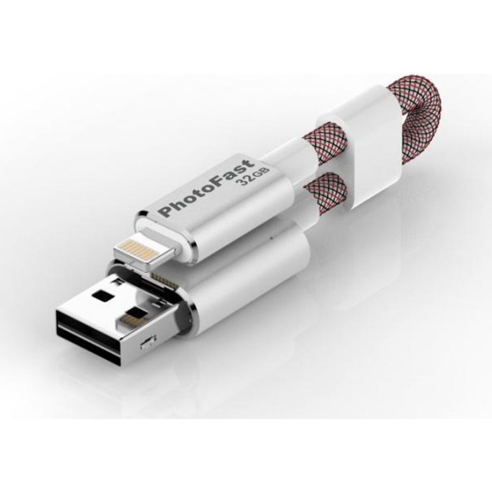 PhotoFast MemoriesCable GEN3 32GB Lightning / USB 3.0 Şarj Kablolu Gümüş Apple USB Bellek BPF-MCG3U3R32GB Flash Bellekler Fiyatı