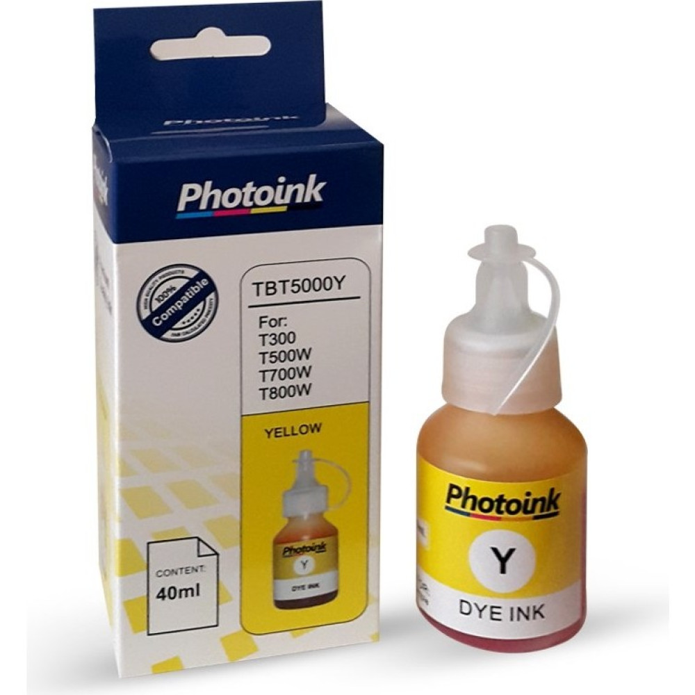 Photoink Brother Bt 5000Y Uyumlu 40 ml Sarı Photoınk Plus Mürekkep -T300/T310/T500/T510/T800/T810/T910 Muadil Kartuş Fiyatı