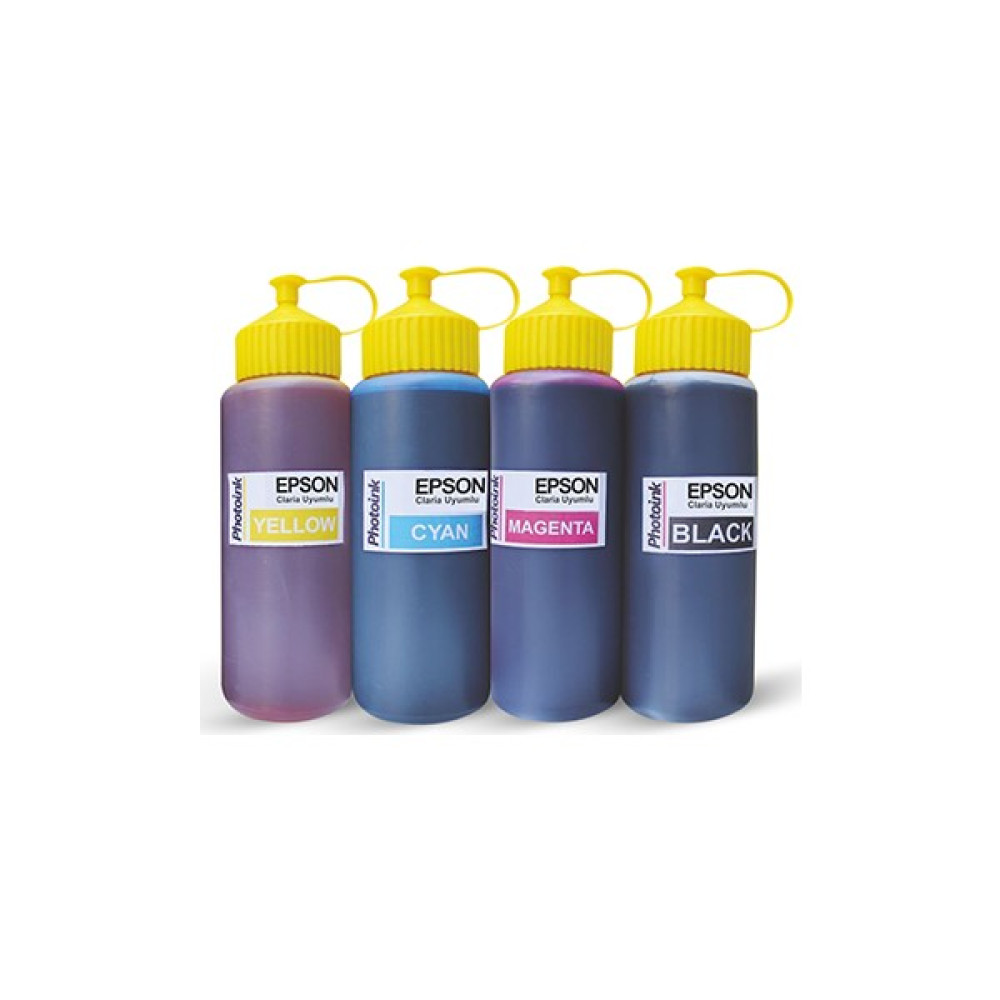 Photoink EcoTank L1110 için 4renk 500ML Mürekkep - Renkli Kartuşlar Fiyatı