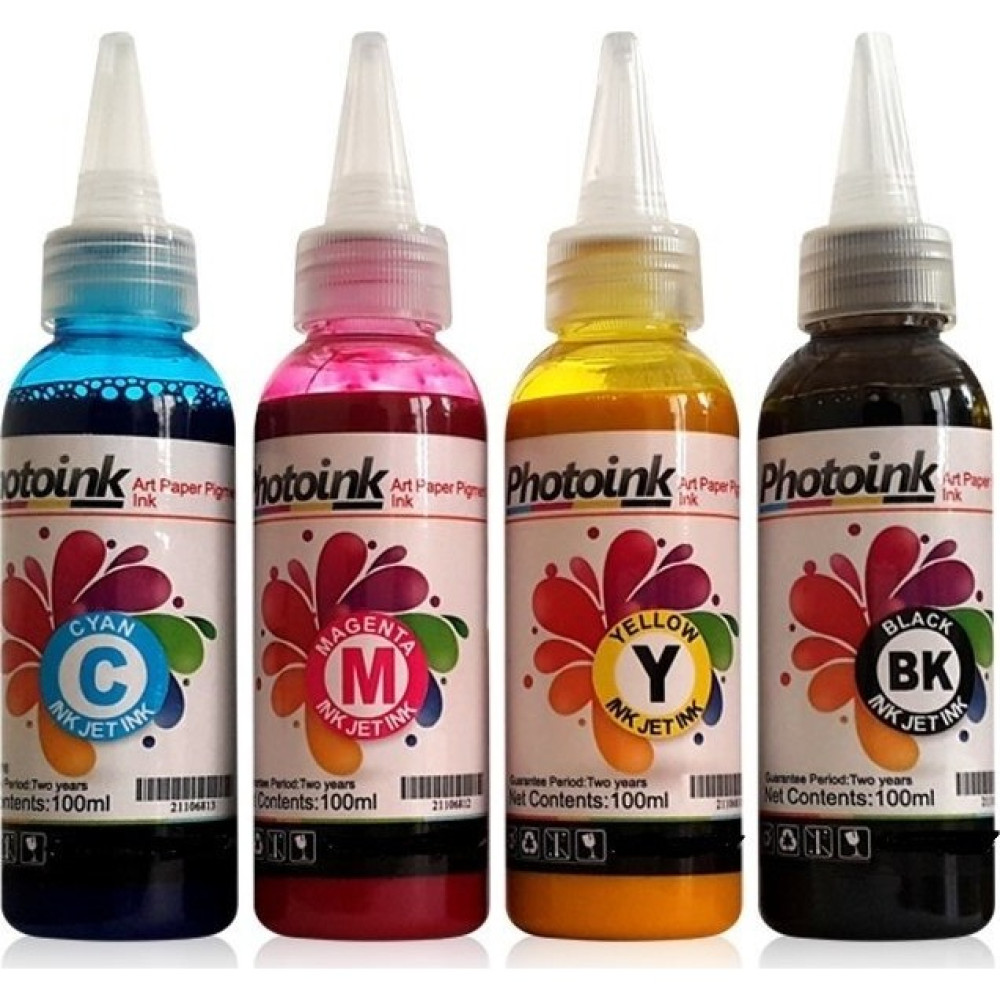 Photoink Süblimasyon-Transfer Baskı 100 gr Mürekkep 4 Renk - Renkli Muadil Kartuş Fiyatı